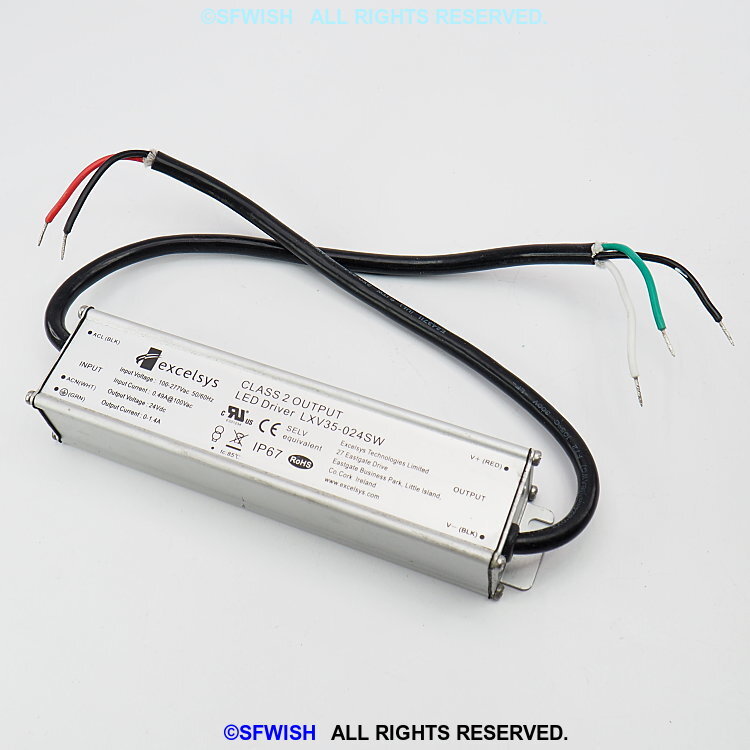 Excelsys LXV35-024SW 35W 24V LED Power Supply *OPEN BOX!*