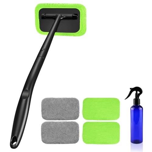 XINDELL Windshield Cleaning Tool – Grip 22” Microfiber Car Window Cleaner Dash
