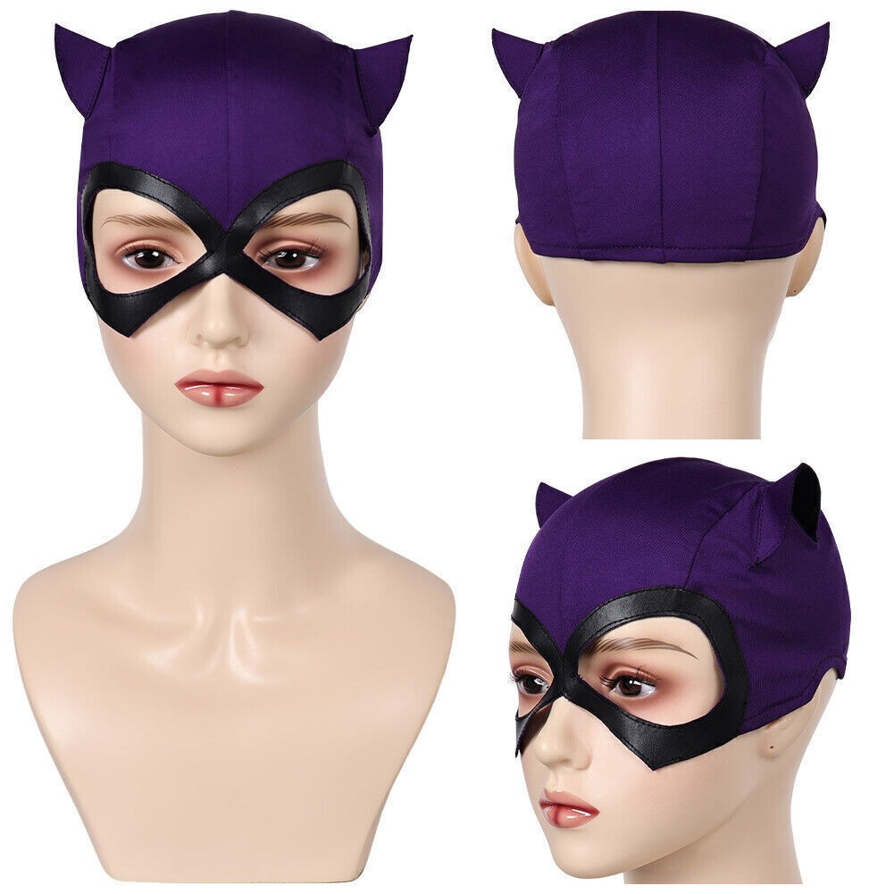Catwoman Hood Mask Cosplay Props Halloween Carnival Costume Accessories