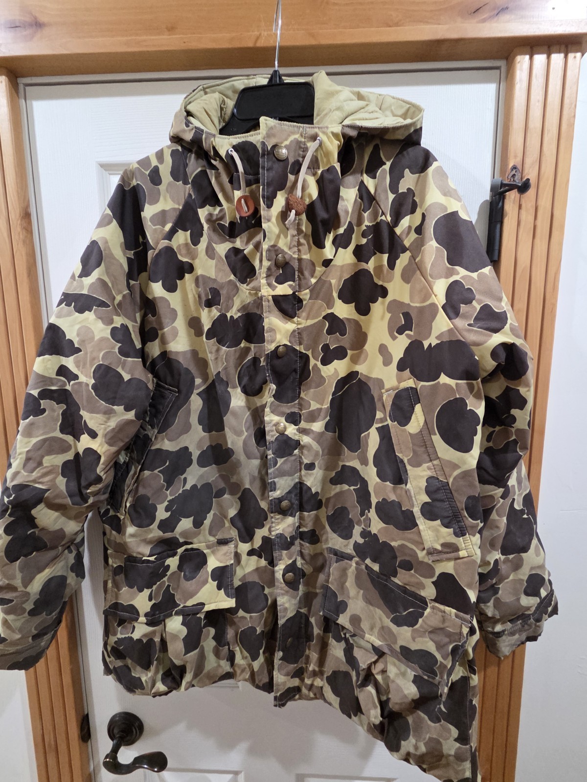 Vintage L.L Bean Duck Camo Insulated Hunting Jacket Coat