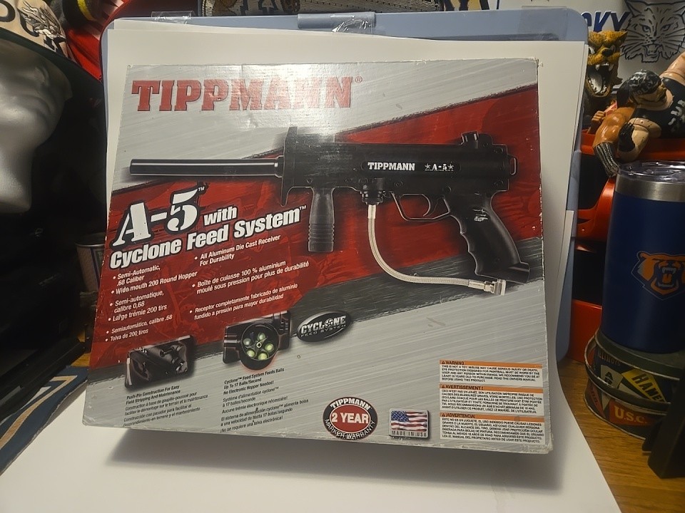 Tippmann A-5 With Cyclone Feed System Paintball Gun