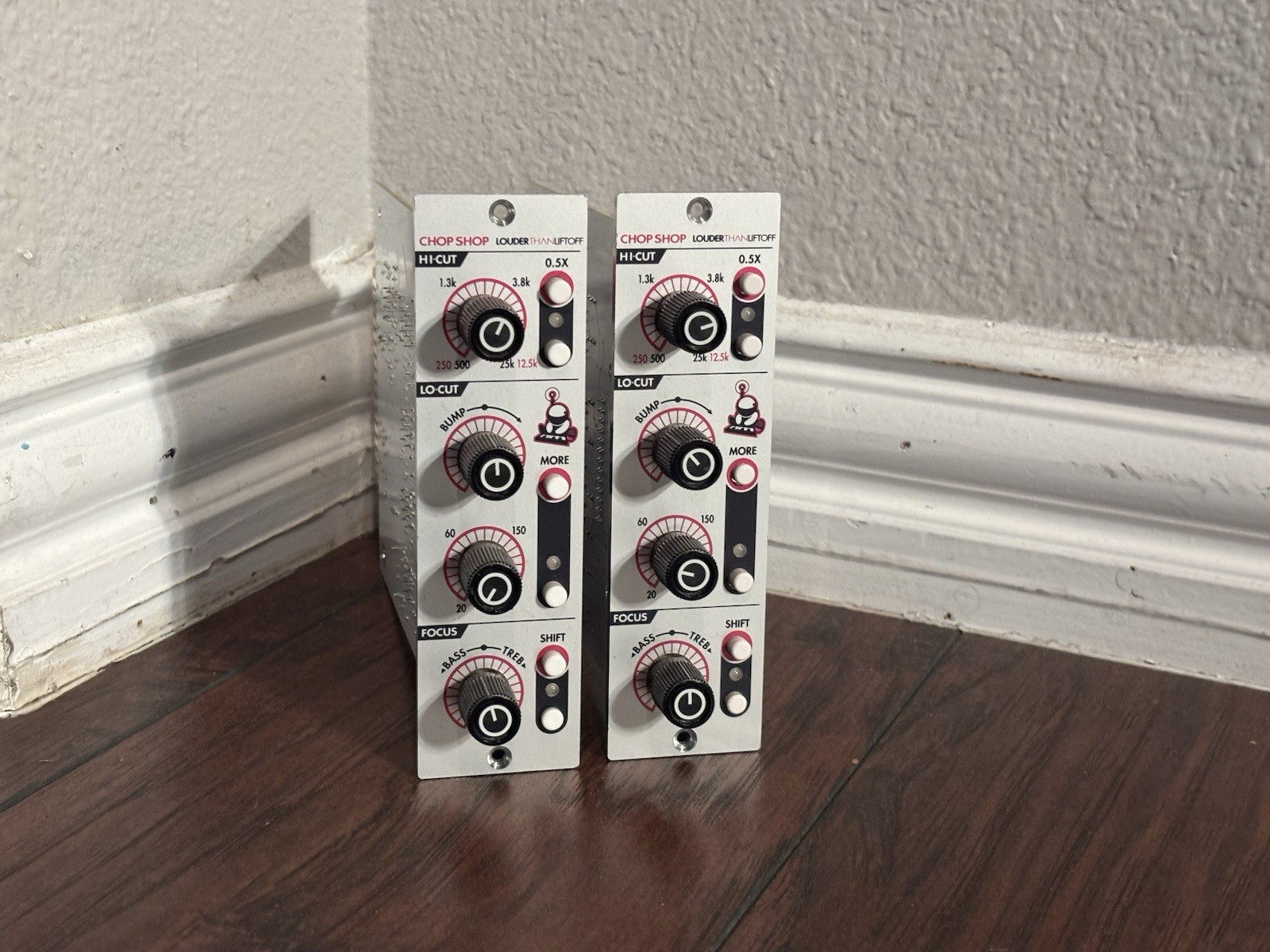 Pair Of Louder Than Liftoff Chop Shop 500 Series EQ Filters Resonant HPF LPF