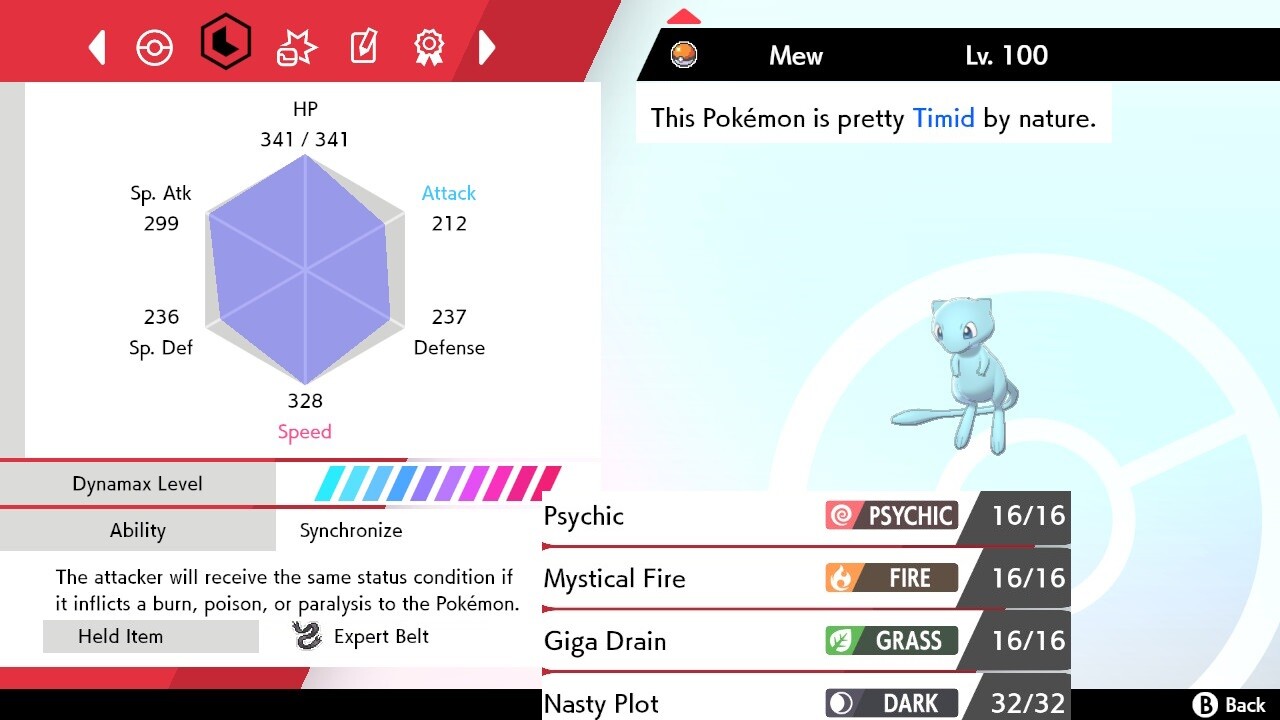 Pokemon Sword and Shield 6iv Shiny Mew - FAST DELIVERY!