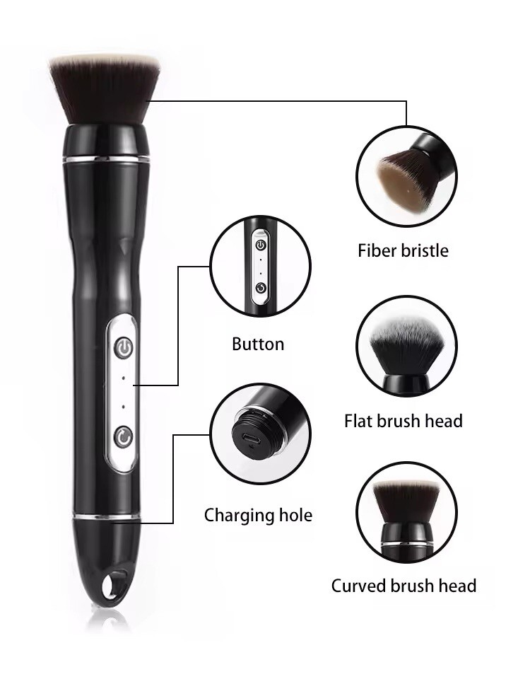 Chargeable 2in1 Electronic Foundation Brush