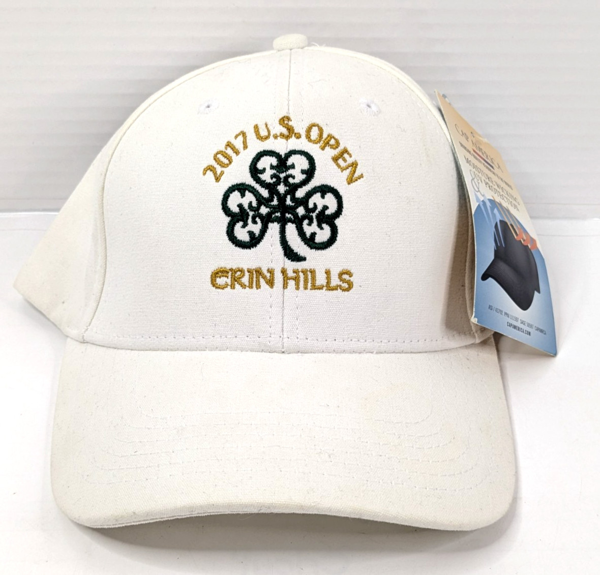 2017 U.S. Open Erin Hills White Adjustable Strap Hat Cap America Golf NWT