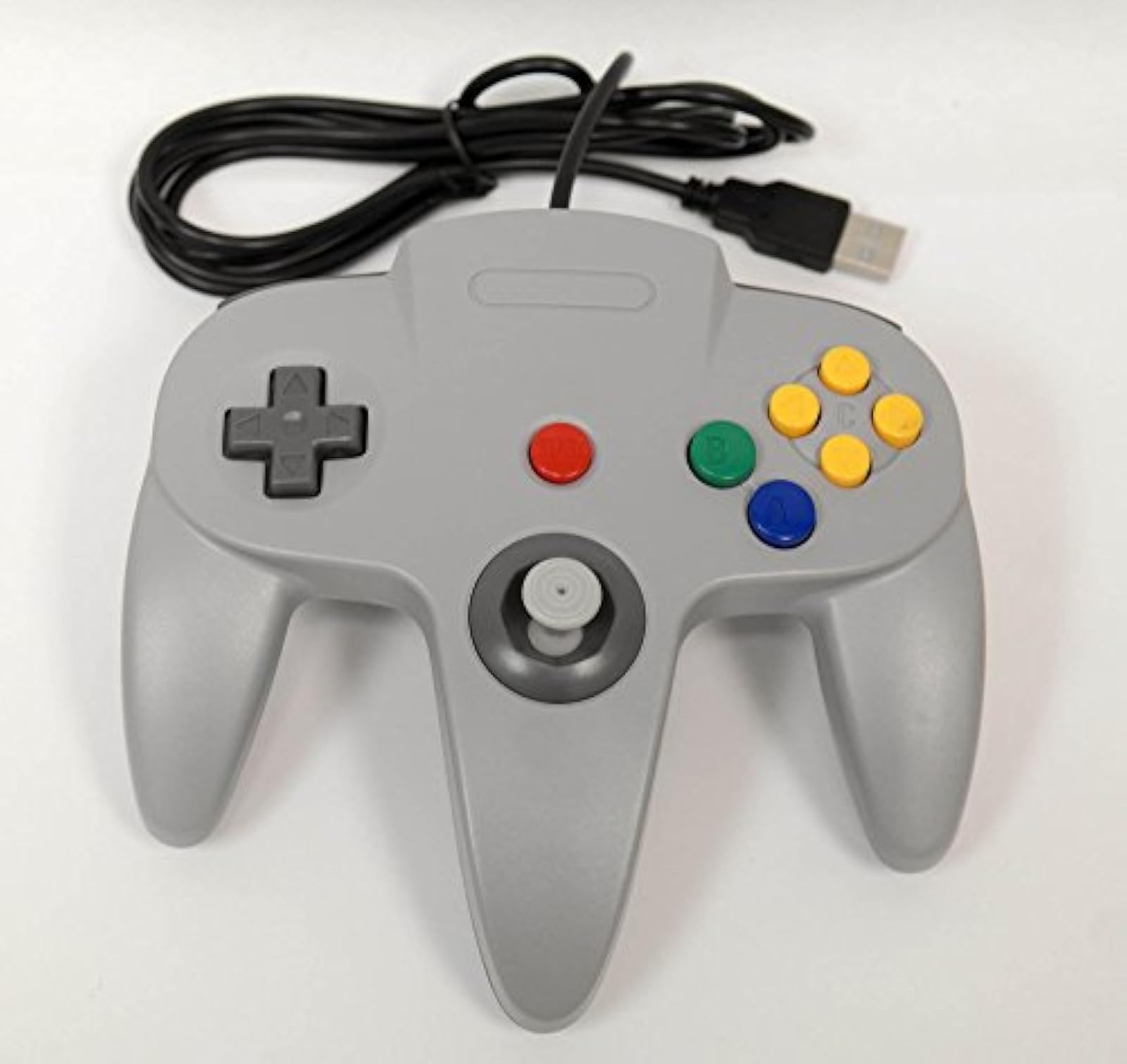 Mars Devices N64 USB Controller Grey Gamepad USB Brand New