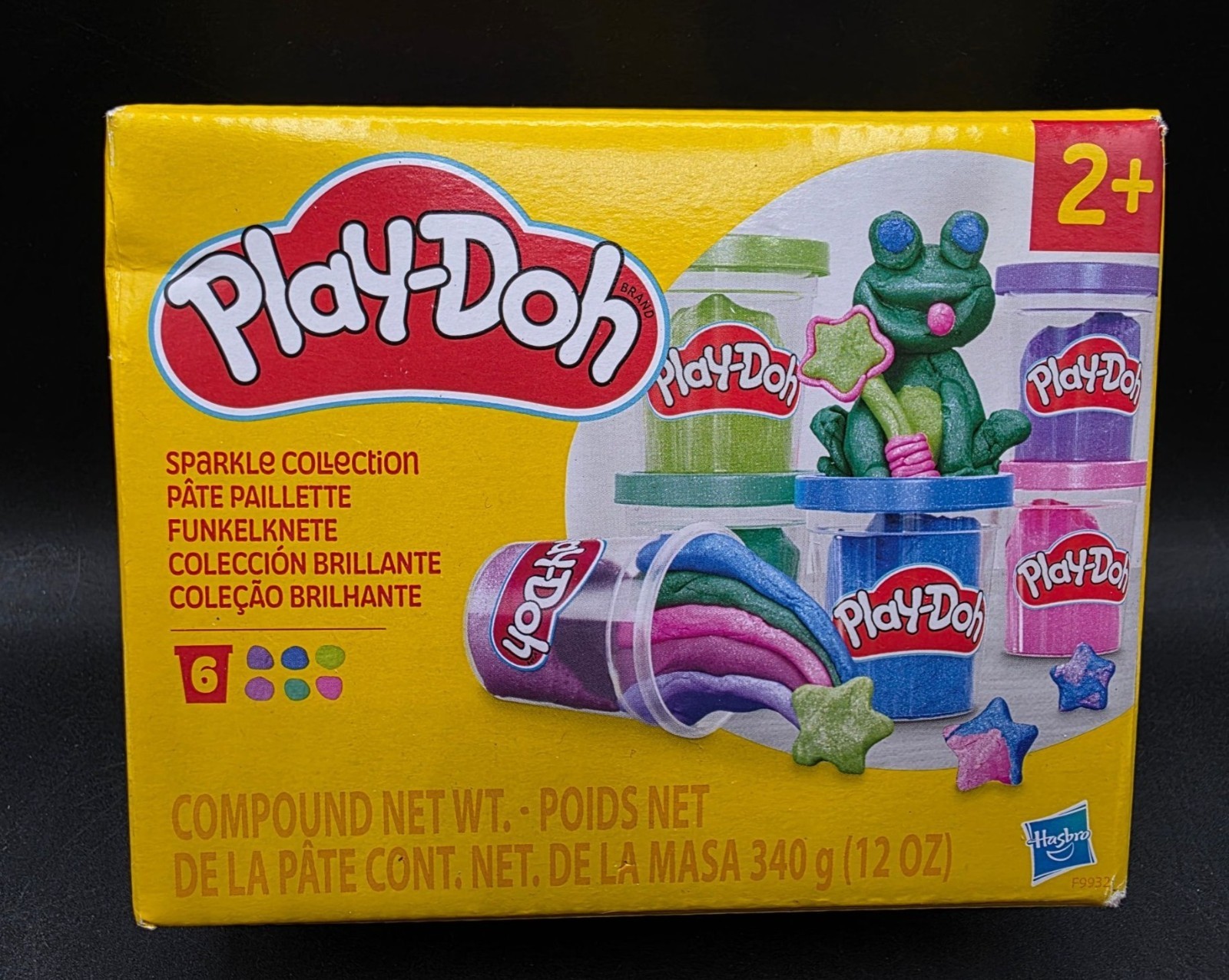 Play-Doh Sparkle Collection Glitter Compound 6-Pack Ages 2+ 12-Ounce Multi-Color