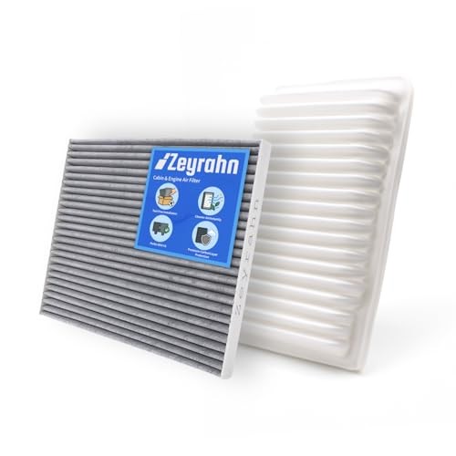 Cabin & Engine Air Filter Kit Replacement for Toyota Tacoma 2005-2023 L4 2.7L,