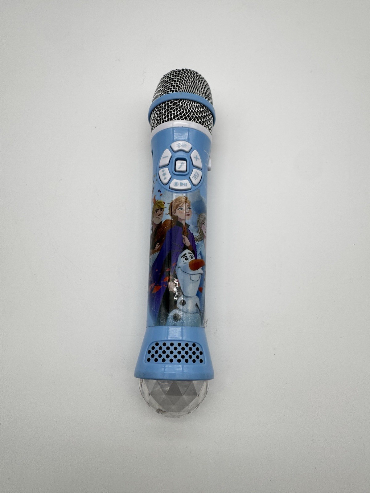 eKids Disney Frozen Bluetooth Karaoke Microphone for Kids with Colored Lights