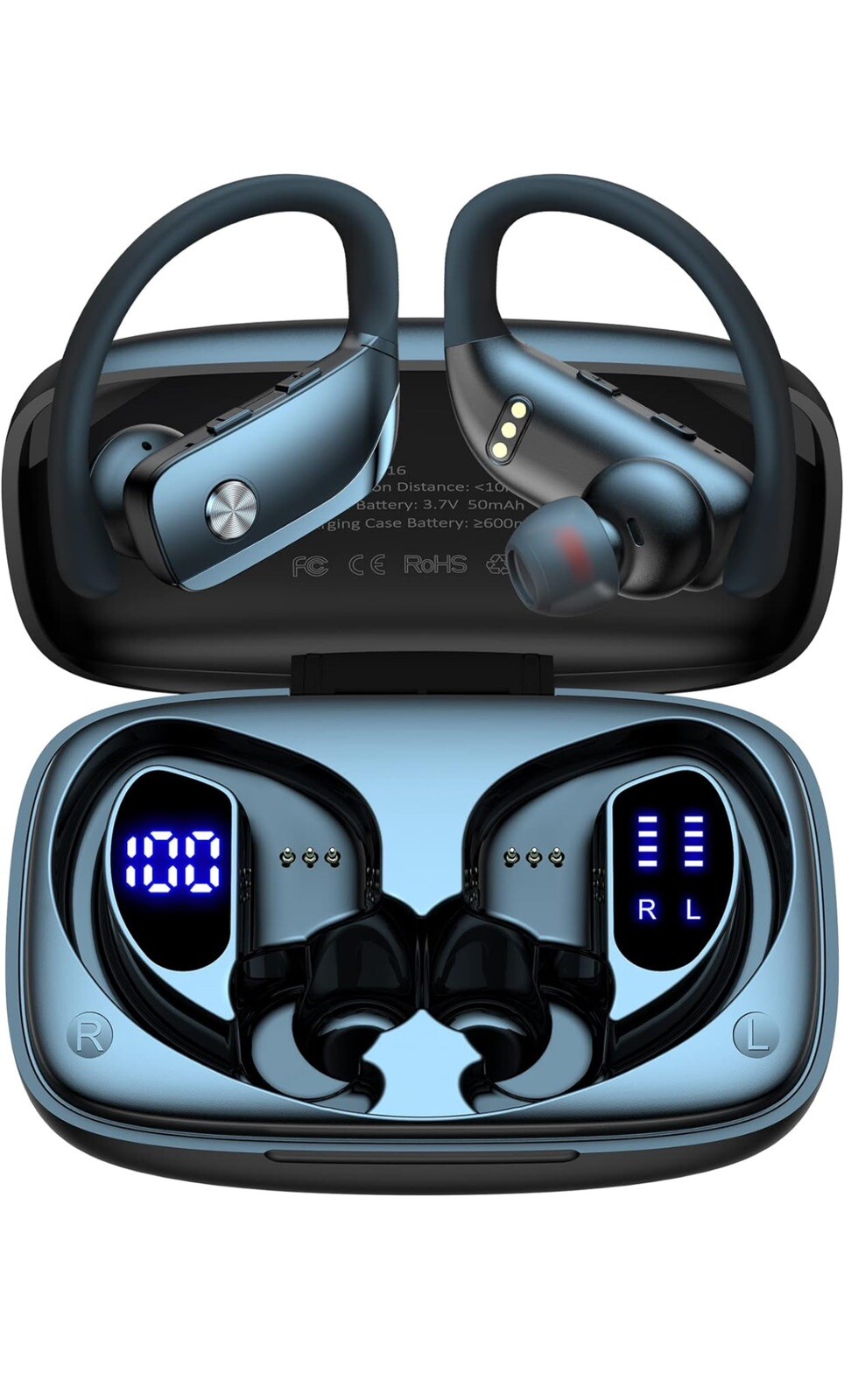 Wireless Over-Ear Earbuds Bluetooth Workout Headphones For Samsung Galaxy S22+