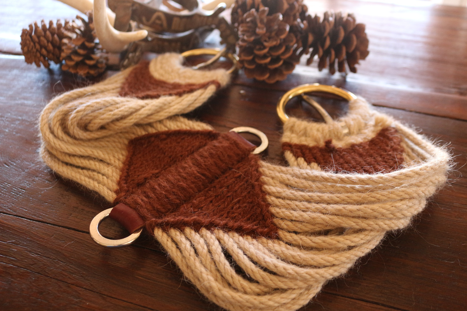 CINCH ~ GIRTH ~CUSTOM ~ Handmade 100% Mohair