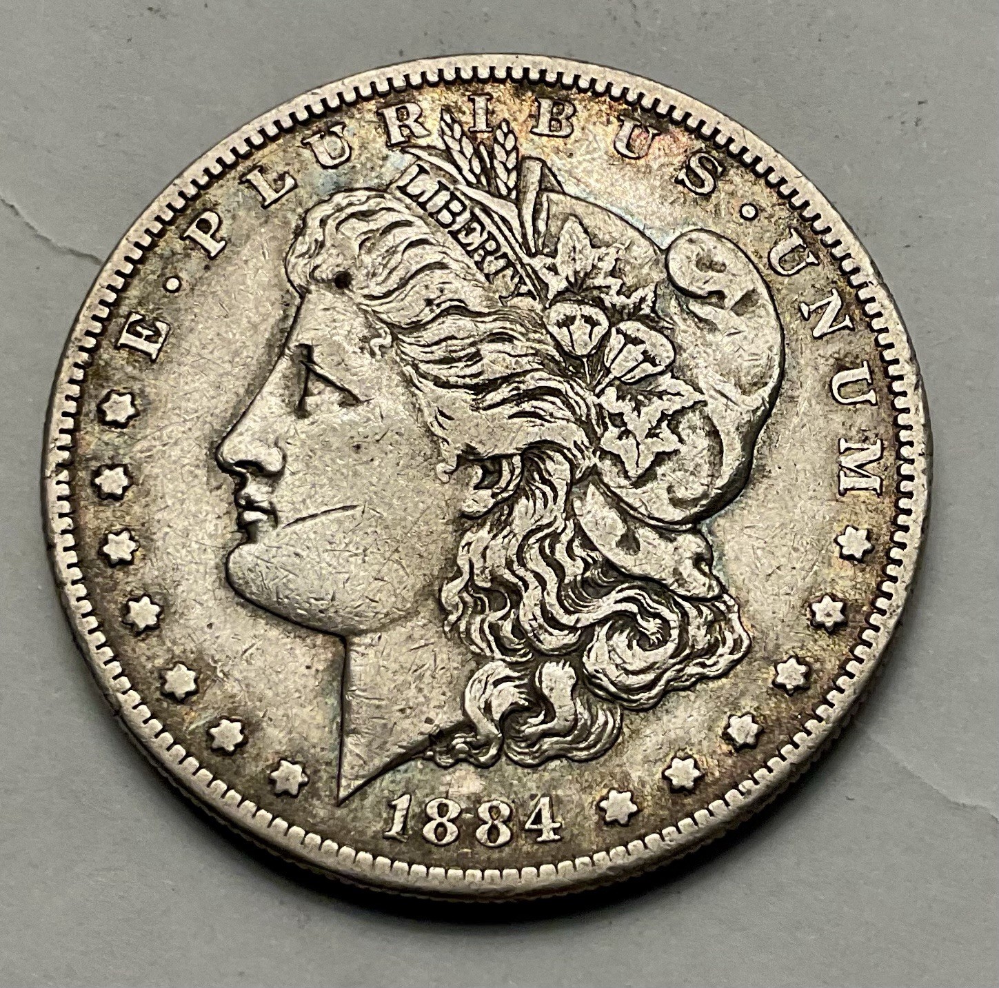 1884 s morgan silver dollar
