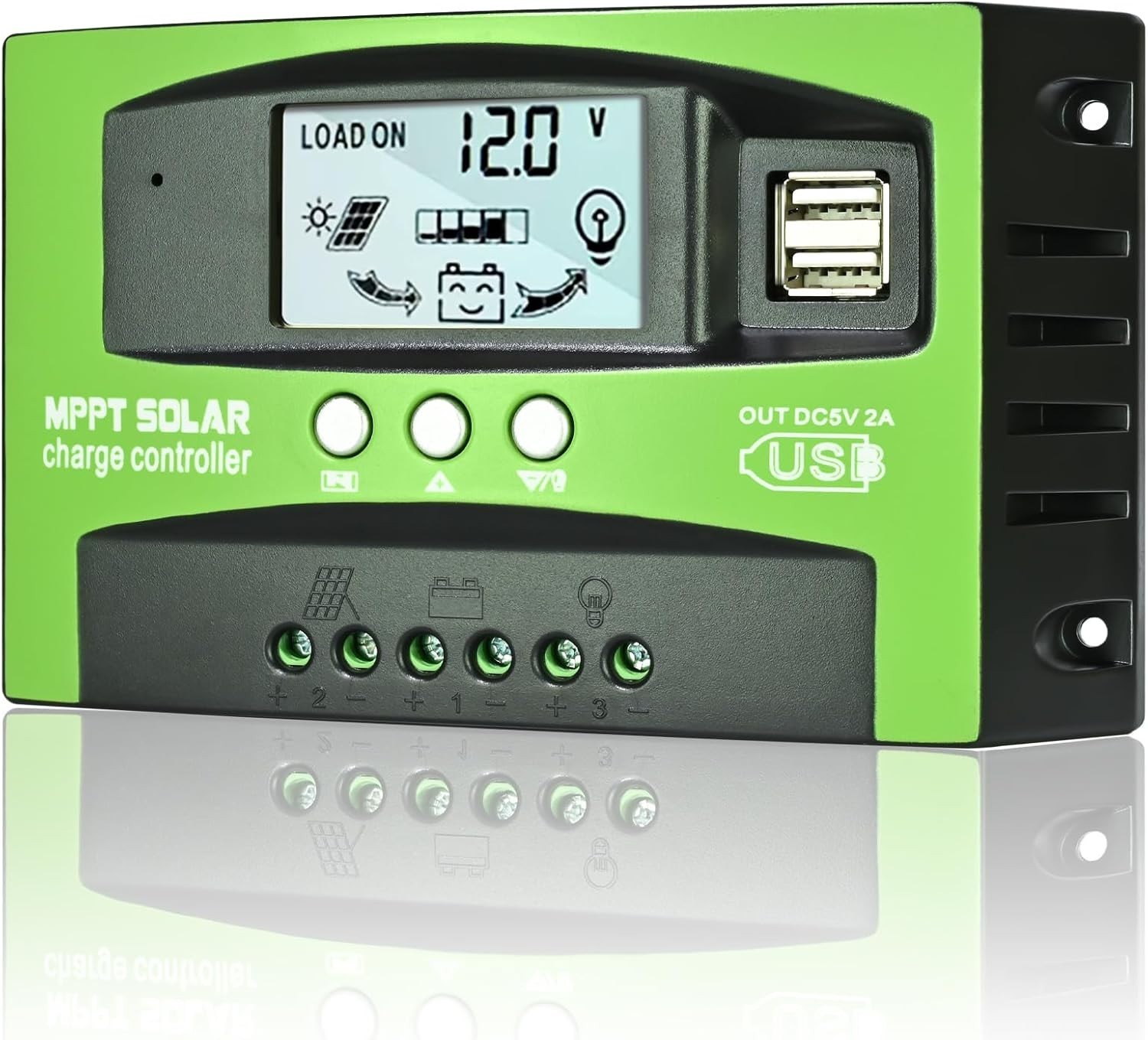 Advanced 30A MPPT Solar Charge Controller for 12V/24V Systems - Safe & Smart