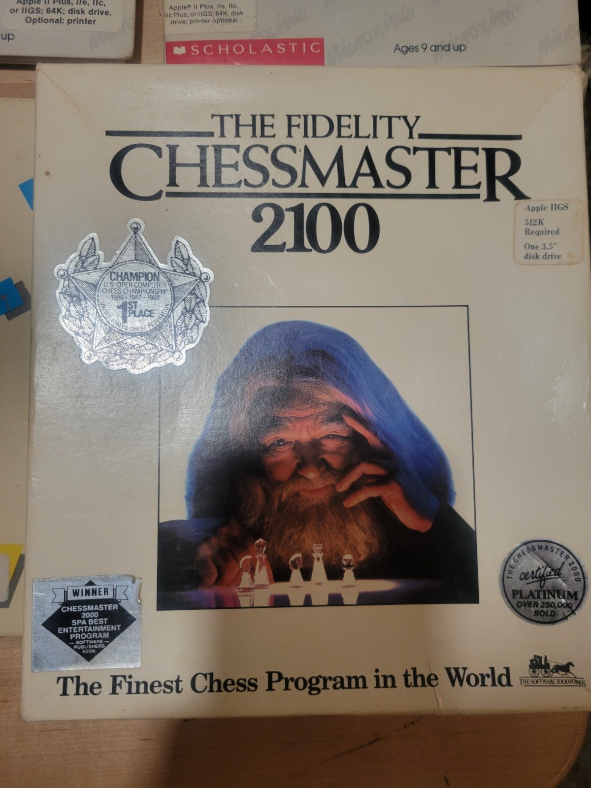 Apple II software Lot Chessmaster 2100, Microzines, Spell, Lot