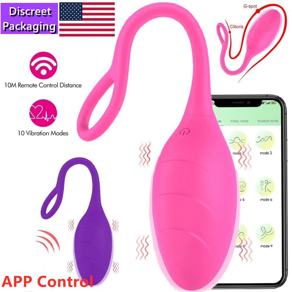 Vibrating Egg Bullet Vibrator G-Spot Dildo Adult Cordless Wireless APP Control