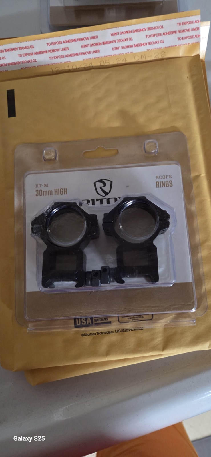 Riton 30mm high scope rings