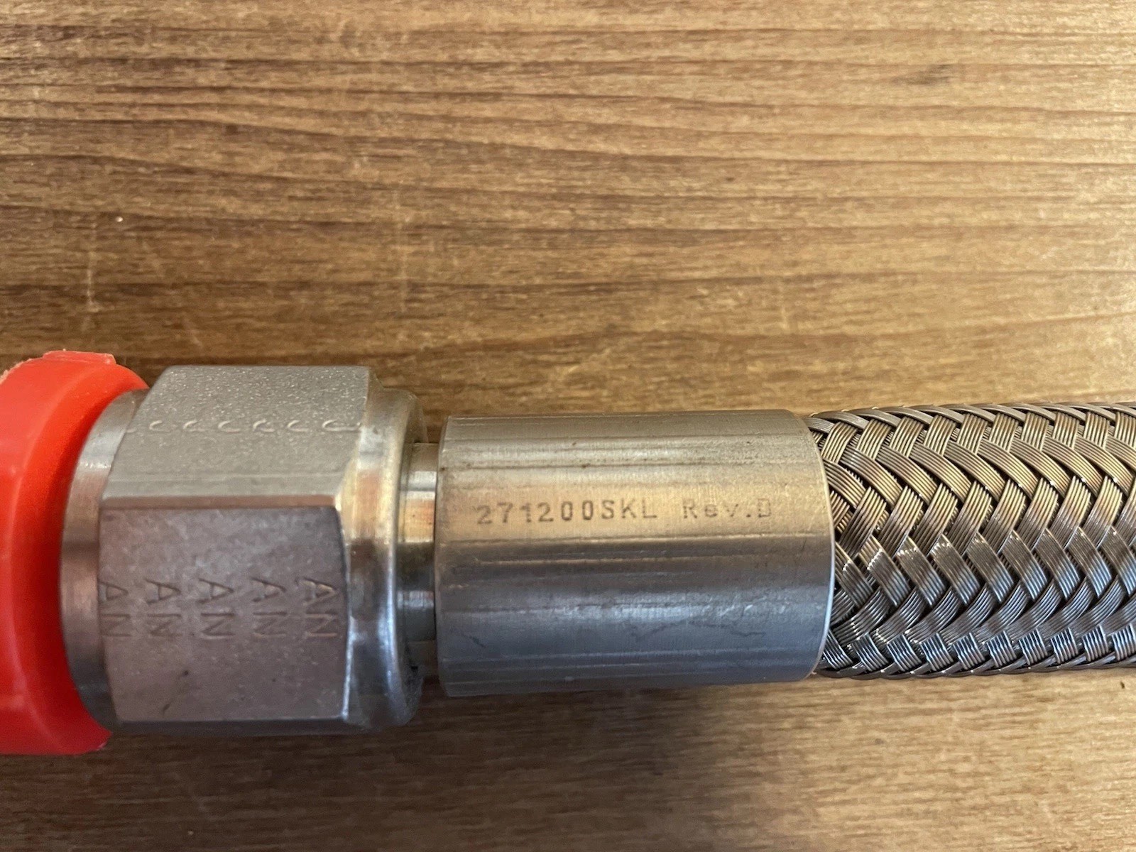 One 2ft/24 Inch Braided Stainless Steel Conduit 5/8 Inch Interior Diameter