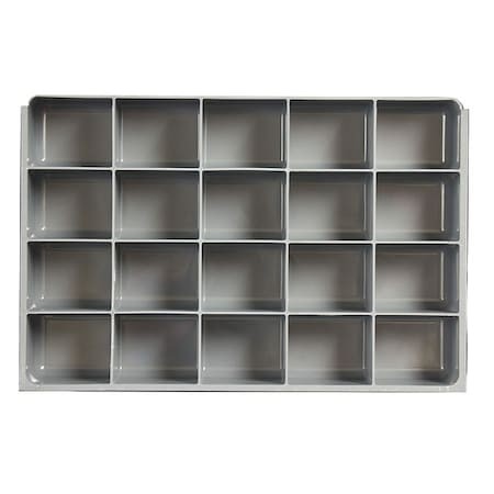 Durham Mfg 124-95-20-Ind Compartment Drawer Insert With 20 Compartments,