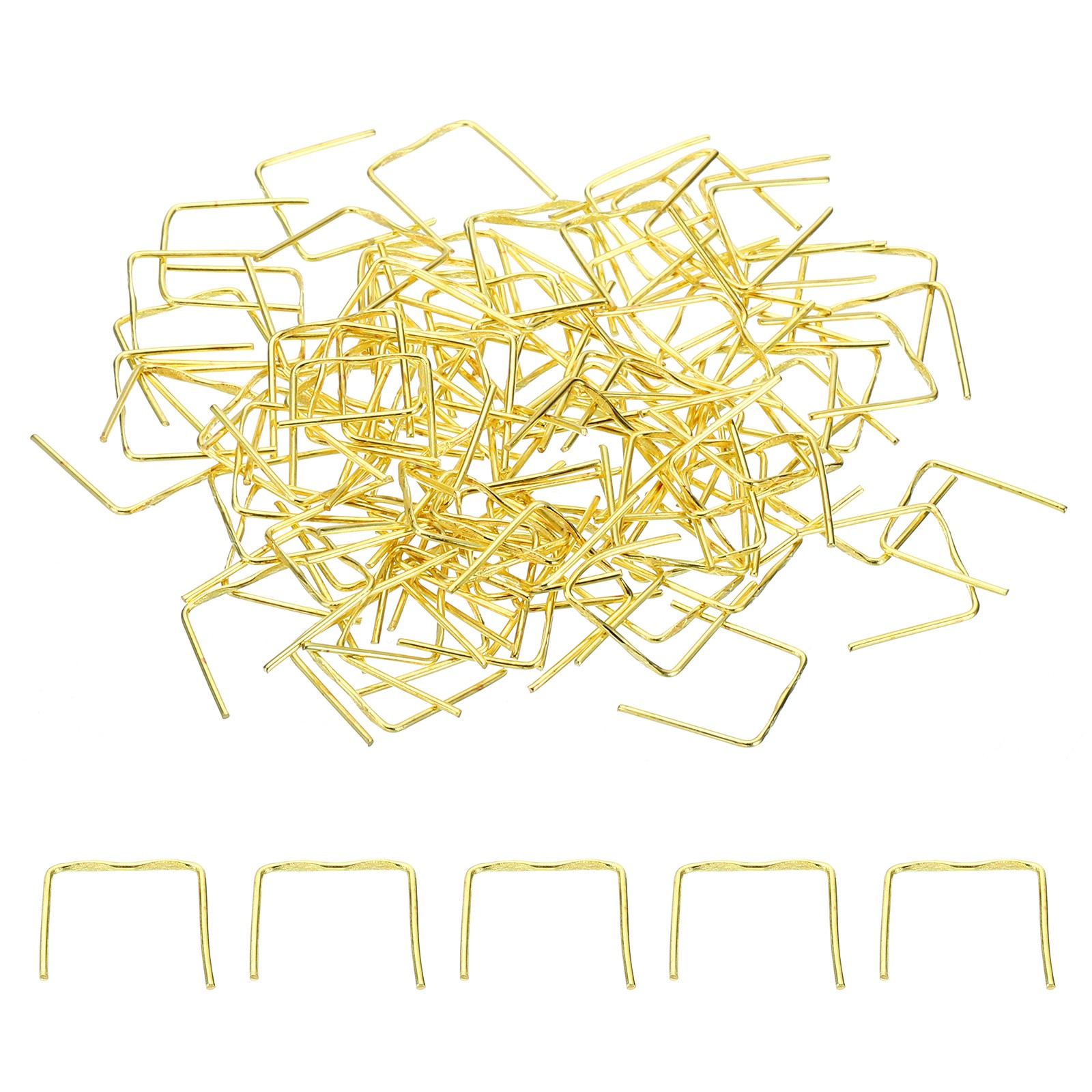 100Pcs 13x12mm Copper Chandelier Connector Pin Chandelier Crystal Clip Gold