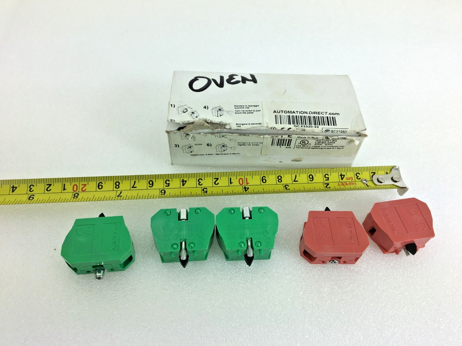 AUTOMATION DIRECT ECX 1040 (3 ea.) & ECX-1030 (2 ea.) BLOCKS