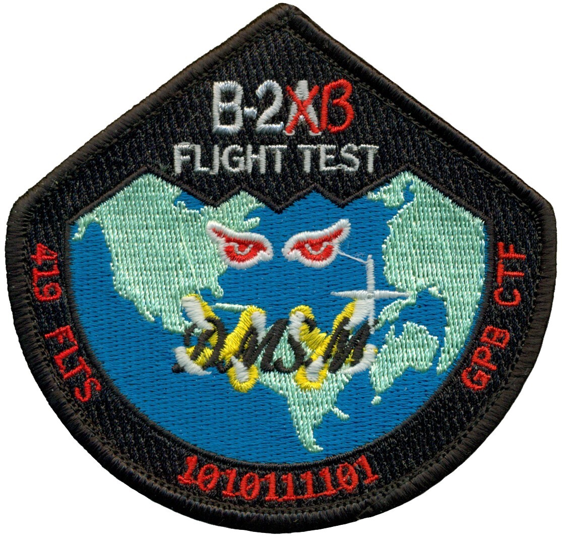 USAF 419th FLIGHT TEST SQUADRON B-2B DEFENSIVE MANAGEMENT SYSTEM MODERNIZA PATCH