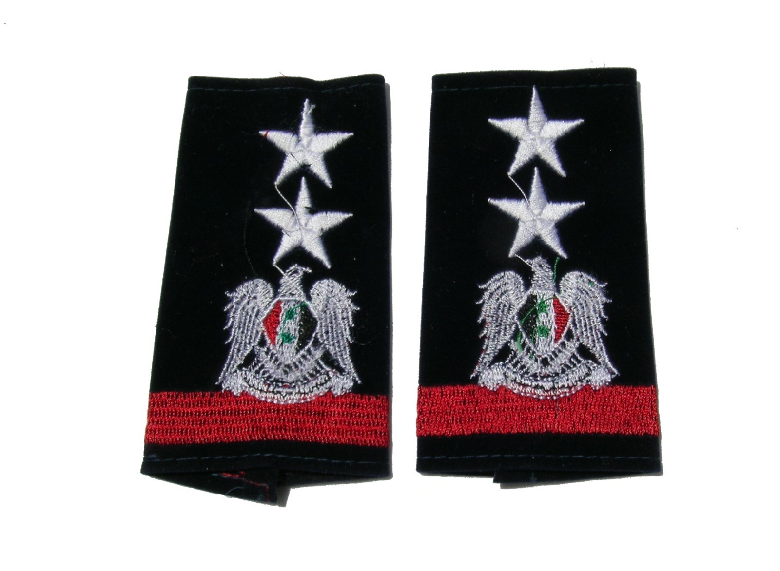 Middle East Colonel shoulder boards on Blue Felt Colonel shoulder boards
