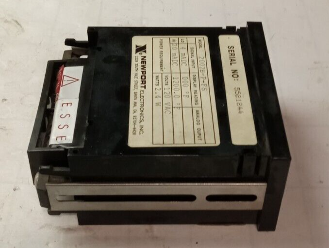 NEWPORT DIGITAL PROCESS PANEL METER 4-20 mADC 120 VAC 2002-B-P-FS
