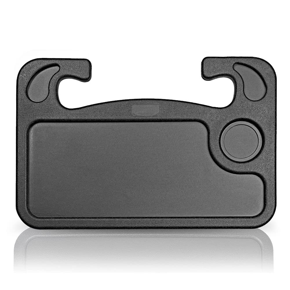 SMINKA Car Steering Wheel Desk | Tray Table for Eating & Storing Black