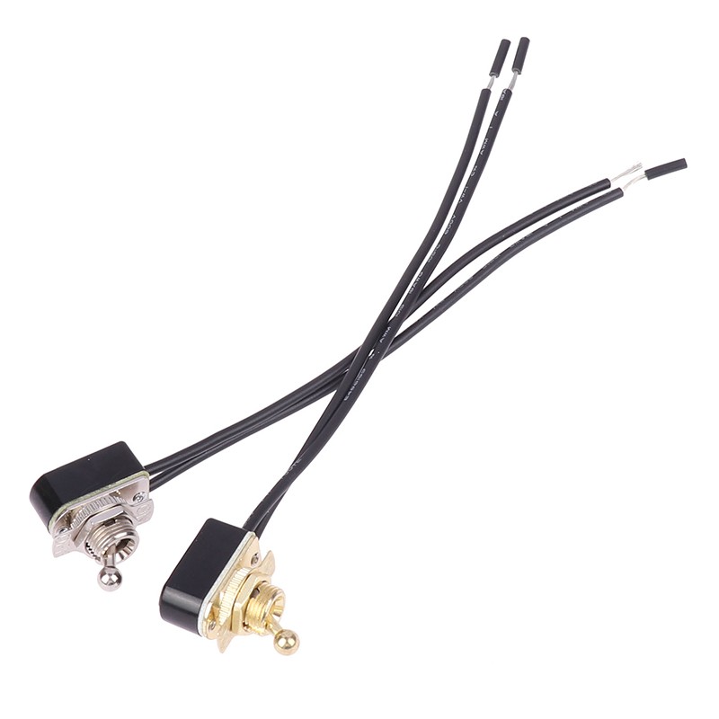 AC 250V 3A On/Off Prewired Standard Toggle Switch With Cable Contacts Switch
