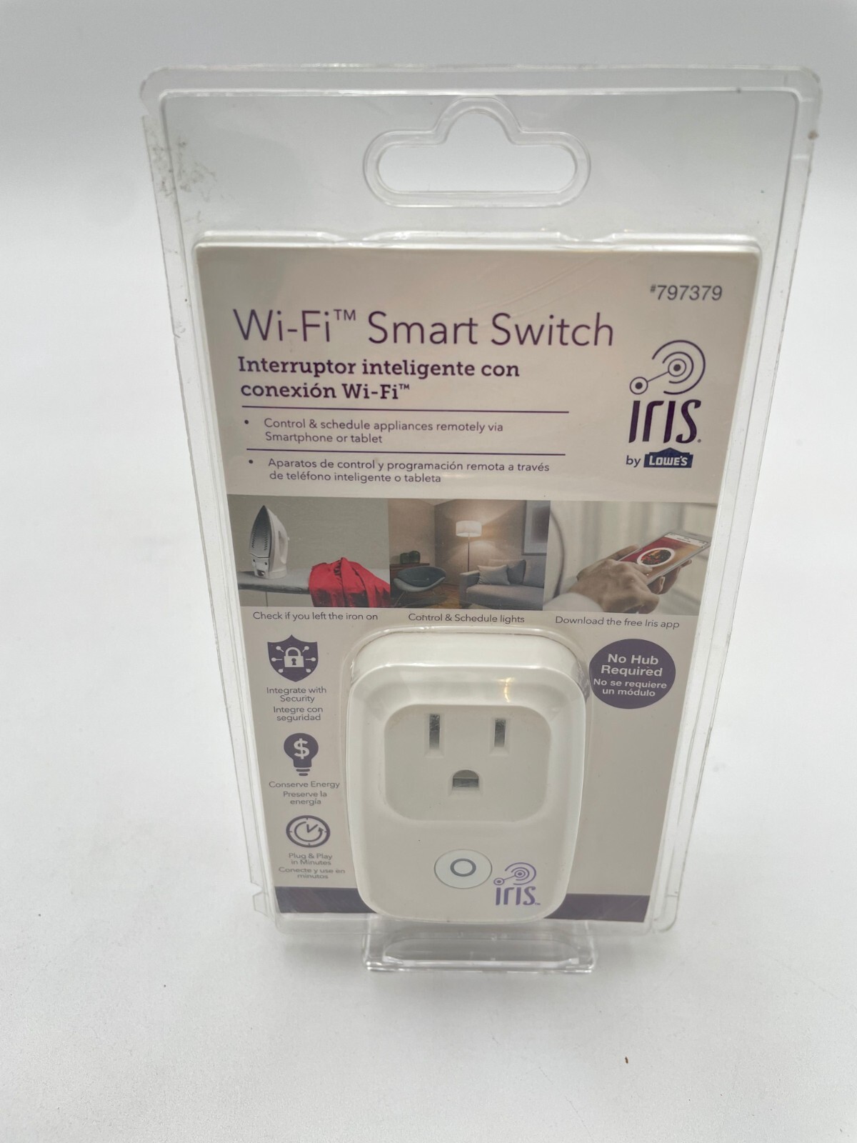 Iris By Lowes Wi-FI smart switch 797379 New