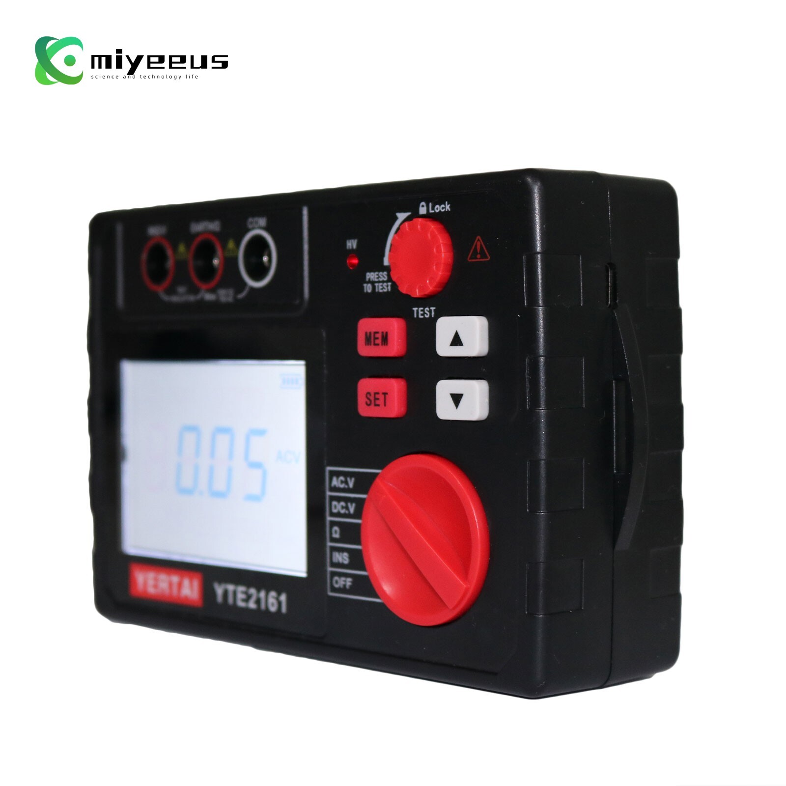 100Gohm Handheld Insulation Resistance Tester for Voltage Resistance YTE2161