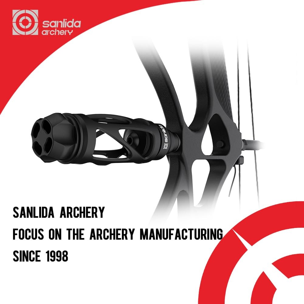 Archery Dragon 10 Stabilizer Bow Riser Extension Dampener, Quick Disconnect Sile