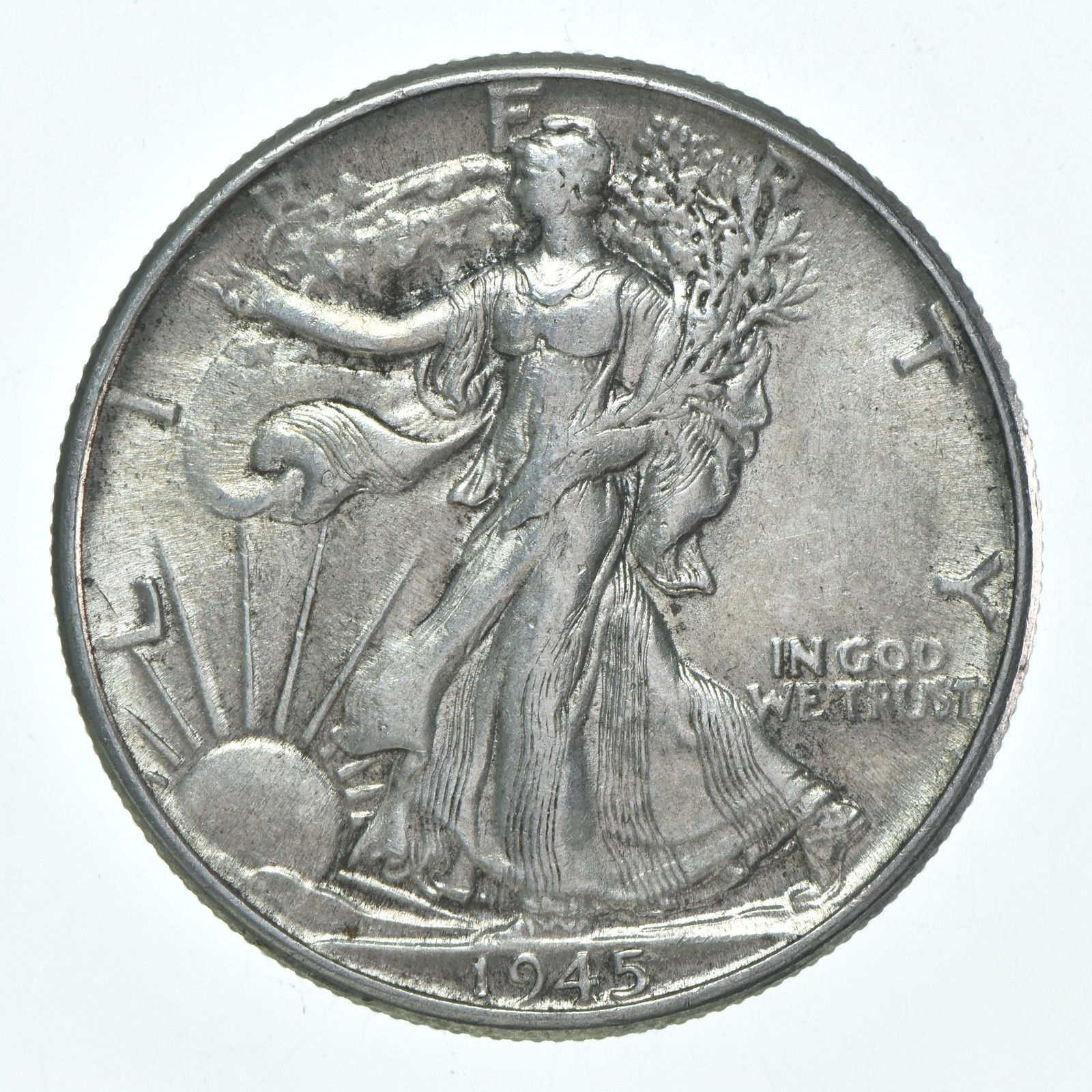 BU 1945 (P) Walking Liberty Half Dollar Uncirculated 90% Silver