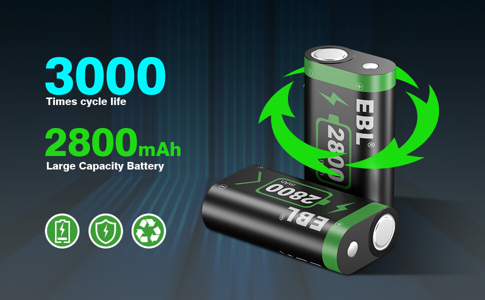 for Xbox One/Xbox Series X|S Controller Rechargeable Battery Lot Pack 2800mAh