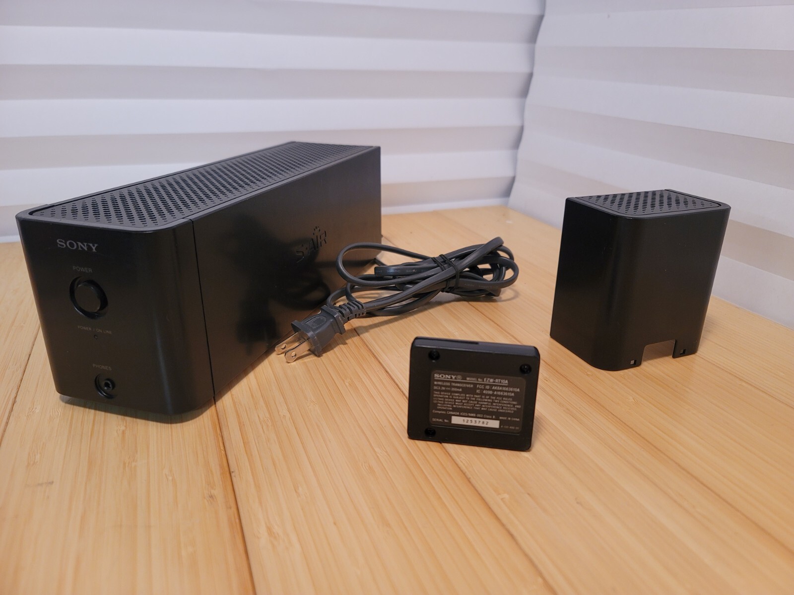 Sony TA-SA100WR Surround Amplifier with SA-10A Receiver Card & End Cap for S-AIR