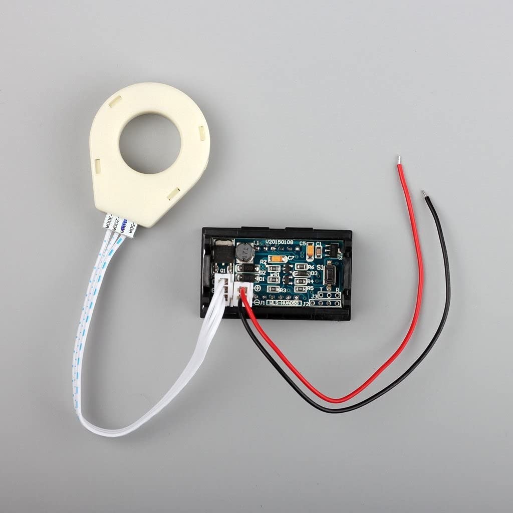 DC 5-120V 100A Digital Ammeter Voltage Current Meter with Hall Sensor Gauge