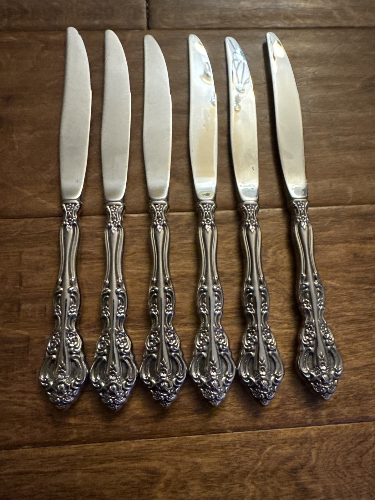 Set of 6 Oneida Stainless Steel MICHELANGELO Place Knives