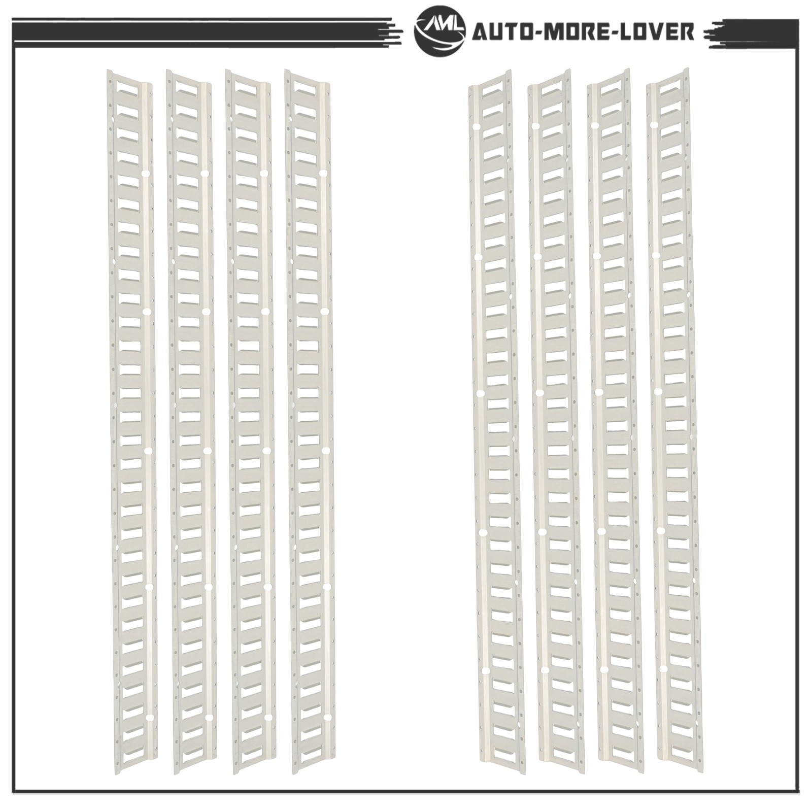 8 Pack 5' E Track Tie Down Rail Kit Galvanized Steel For Trailer/Truck/Van