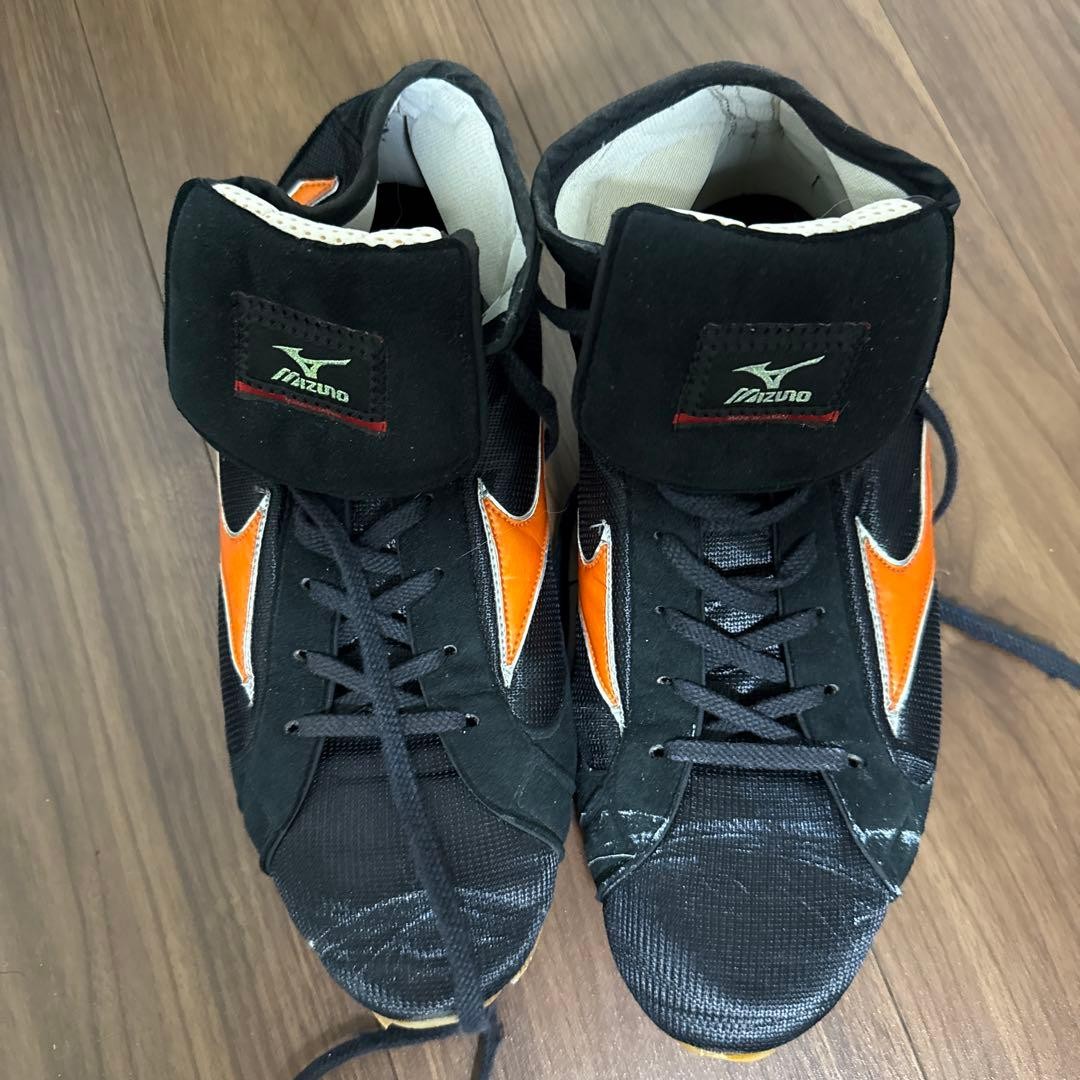 Mizuno Boxing Shoes Black/Orange Size 26.5cm / US Men 8.5 / US Women 9.5