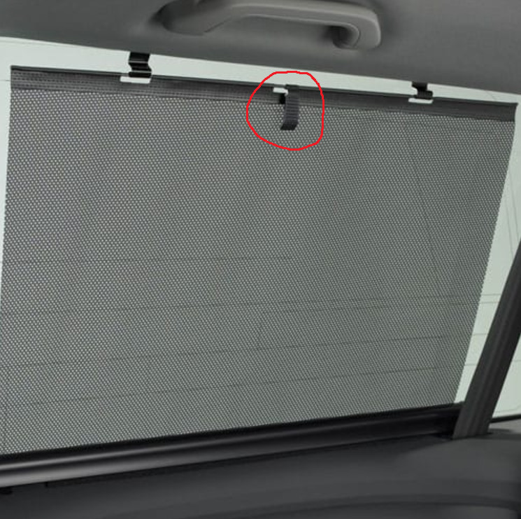 2018-? Honda Odyssey Passenger Door Window Sun Shade PULL TAB replacement