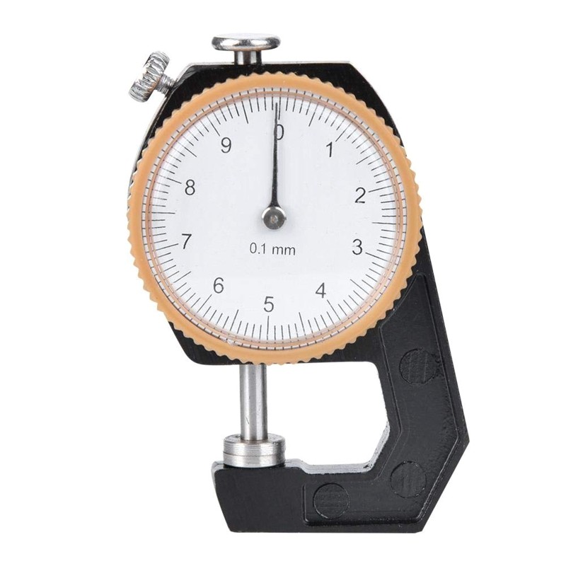 Dial Thickness Gauge Flat for Head Thickness 0-10mm Tester Dial Measuring Tool 0
