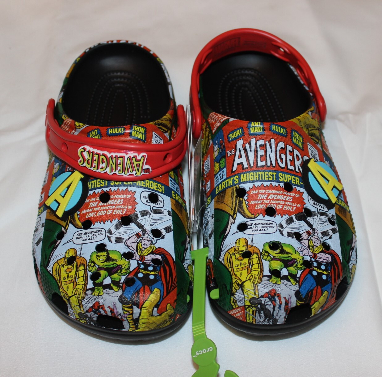 MARVEL AVENGERS CROCS Classic Clog Shoes Size M7  W9 Unisex