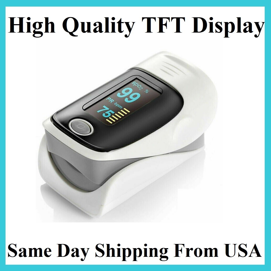 USA FDA Finger Pulse Oximeter Blood Oxygen Sensor O2 SpO2 Monitor Heart Rate New