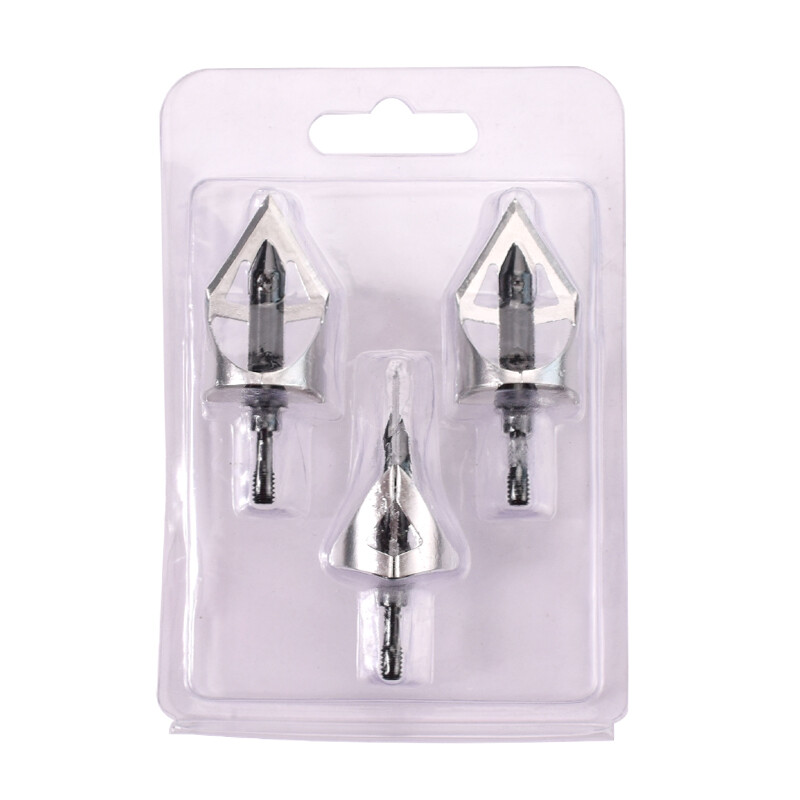 3pc 360 Broadheads 100Grain Hunting Archery Crossbow Bow Screw Arrow Points SI