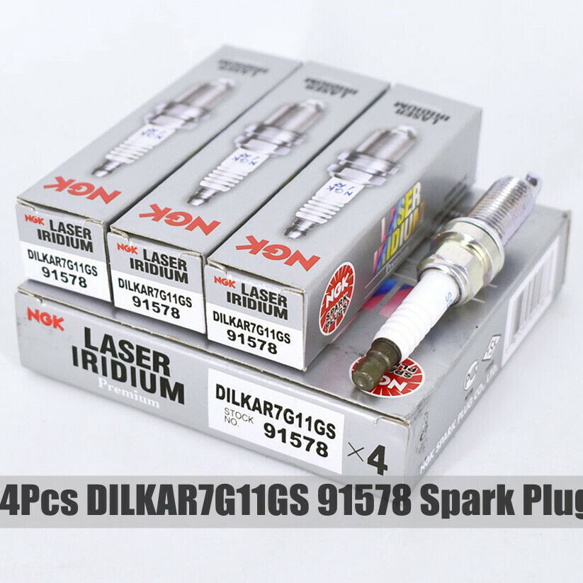 4PCS NGK DILKAR7G11GS Laser Iridium Spark Plugs For HONDA ACCORD CRV CIVIC 91578