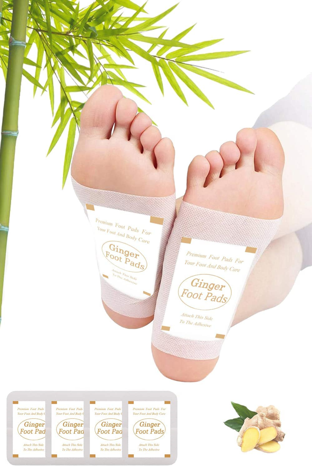 Foot Pads | Ginger Foot Pads for Your Good Feet | Foot and Body Care | Apply...