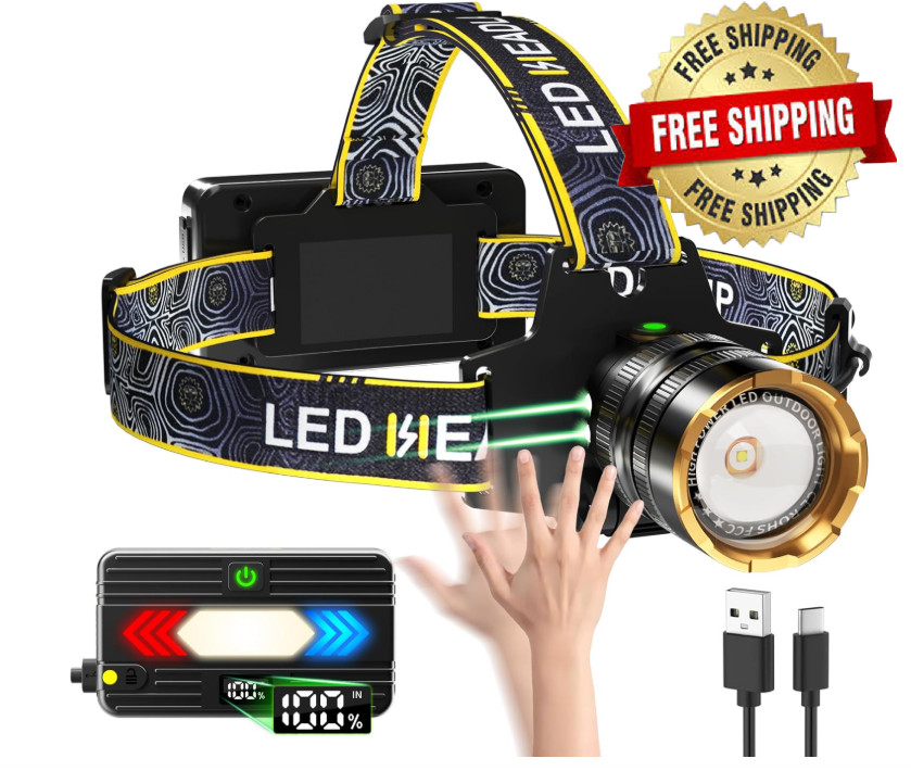 Linternas Recargables LED De Alta Potencia Para La Cabeza Linterna Camping Caza