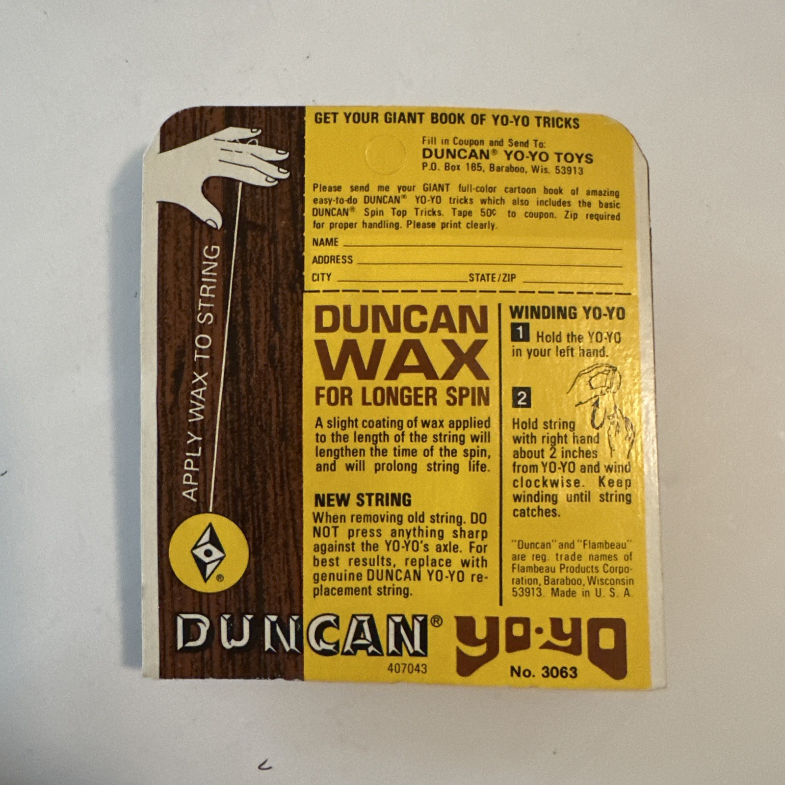 VINTAGE   DUNCAN MEL-YO-DEE YO-YO     NEW