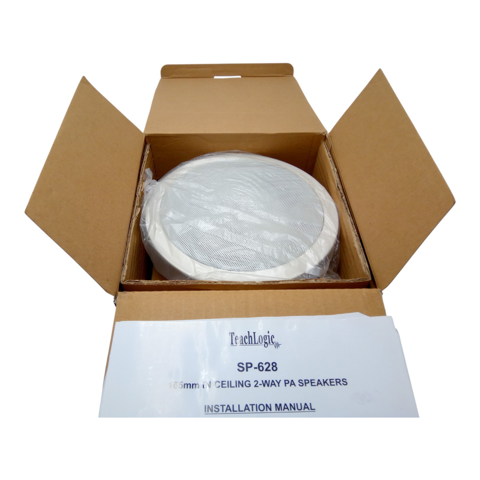 New TeachLogic SP-628 Ceiling Speaker with Grille, White