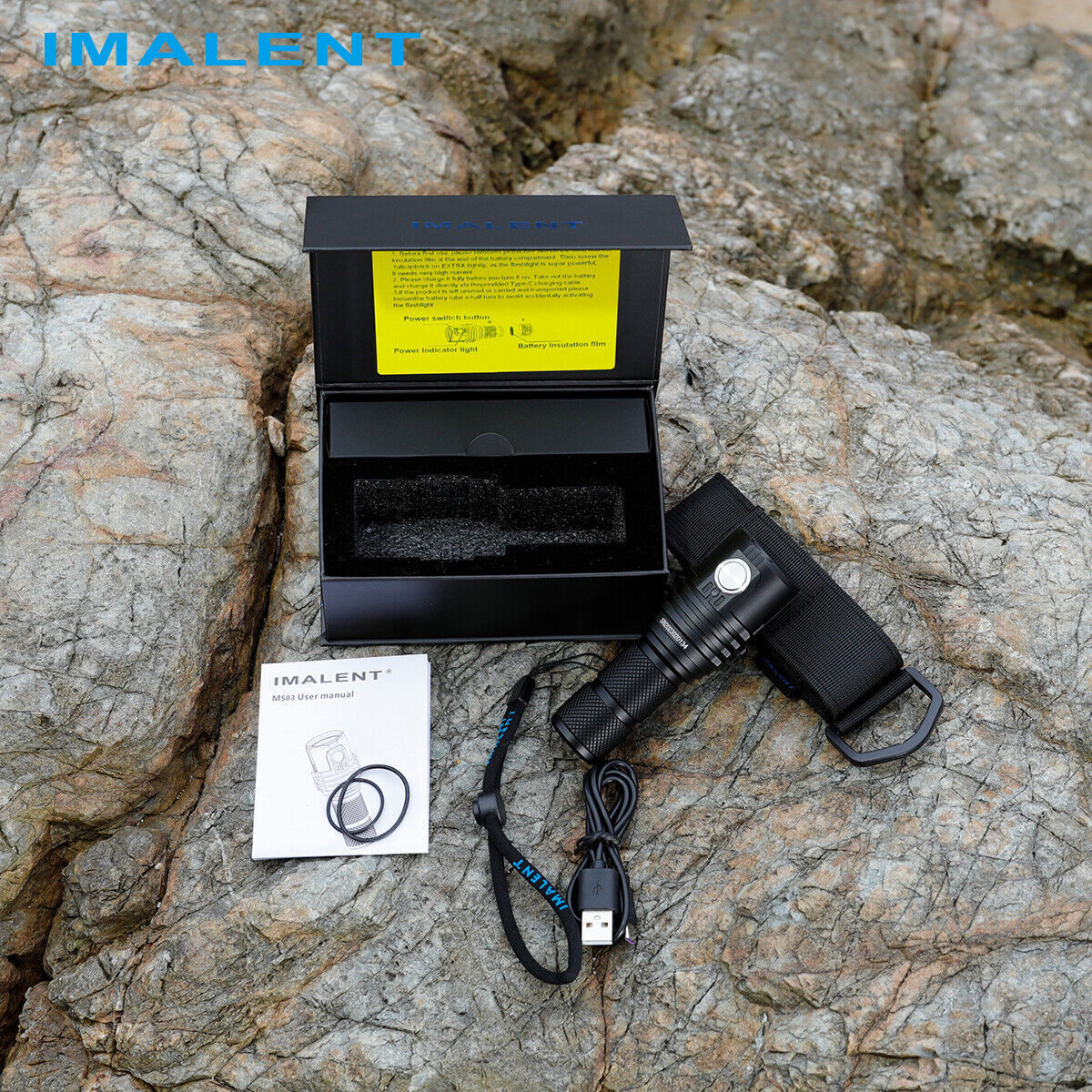 IMALENT MS03 Tactical Flashlight 13000 Lumen brightest EDC Torch CREE XHP LED